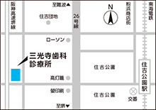住之江区浜口の歯医者　地図
